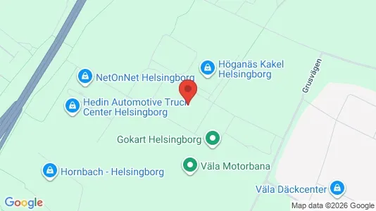 Industrilokaler att hyra i Helsingborg - kort over placeringen