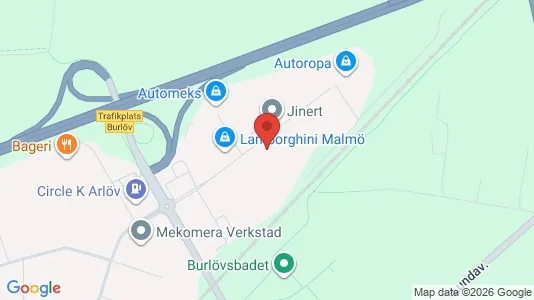 Industrilokaler att hyra i Burlöv - kort over placeringen