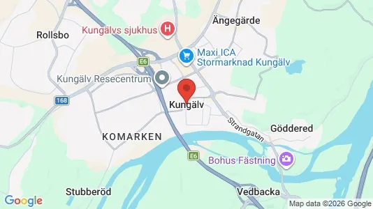 Lagerlokaler att hyra i Kungälv - kort over placeringen