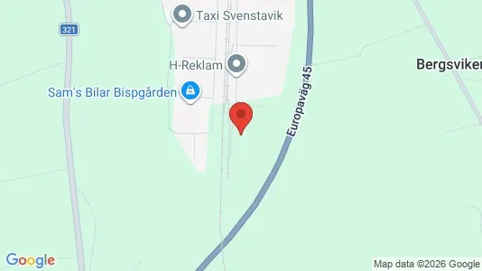 Industrilokaler att hyra i Berg - kort over placeringen