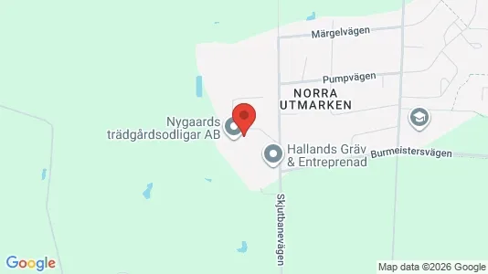 Industrilokaler att hyra i Halmstad - kort over placeringen