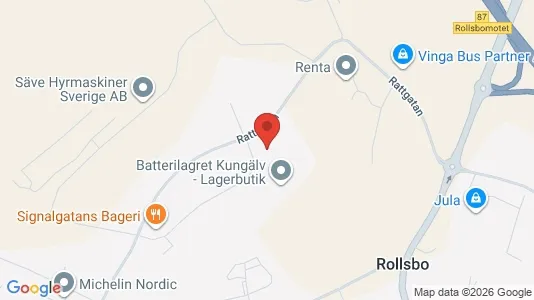 Lagerlokaler att hyra i Kungälv - Bild från Google Street View