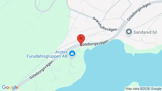 Industrilokaler att hyra i Borås - kort over placeringen
