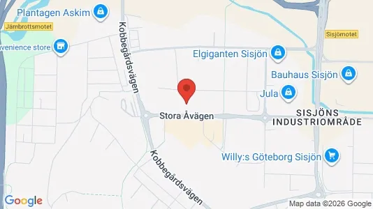 Industrilokaler att hyra i Askim-Frölunda-Högsbo - kort over placeringen