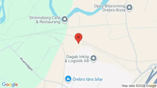 Industrilokaler att hyra i Örebro - kort over placeringen