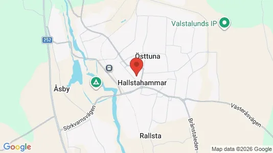 Industrilokaler att hyra i Hallstahammar - kort over placeringen