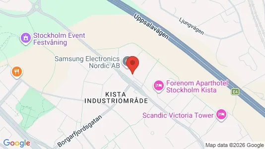 Industrilokaler att hyra i Västerort - kort over placeringen