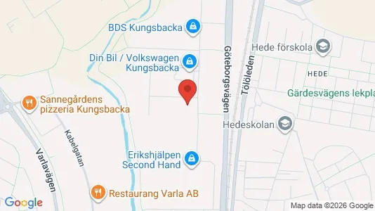Kontorslokaler att hyra i Kungsbacka - kort over placeringen