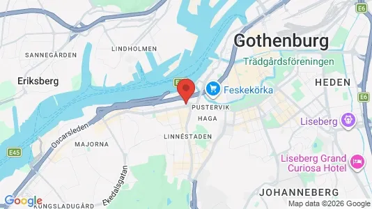 Industrilokaler att hyra i Göteborg Centrum - kort over placeringen
