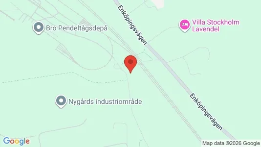 Industrilokaler att hyra i Upplands-Bro - kort over placeringen