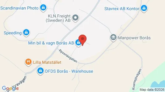 Lagerlokaler att hyra i Borås - Bild från Google Street View
