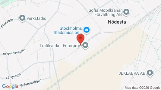 Industrilokaler att hyra i Haninge - kort over placeringen