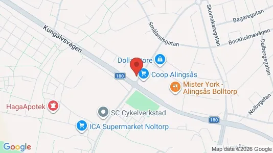 Industrilokaler att hyra i Alingsås - Bild från Google Street View