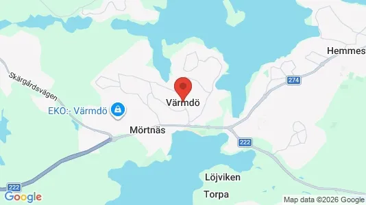 Industrilokaler att hyra i Värmdö - kort over placeringen