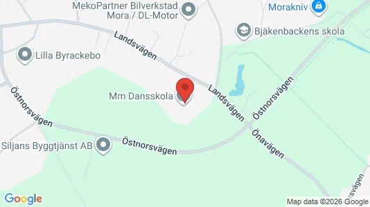 Industrilokaler att hyra i Mora - kort over placeringen
