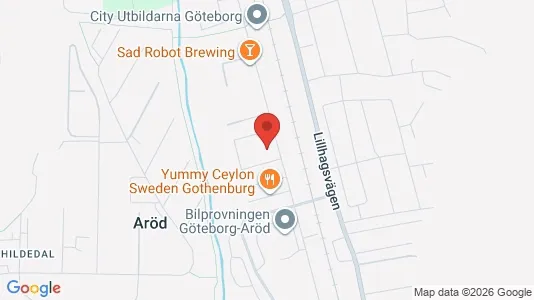 Industrilokaler att hyra i Norra hisingen - kort over placeringen