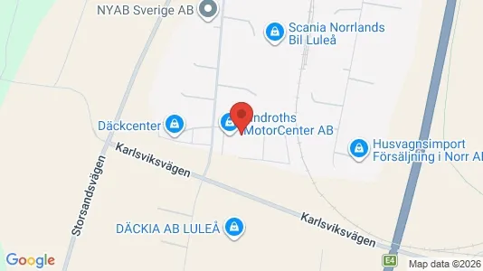 Industrilokaler att hyra i Luleå - Bild från Google Street View