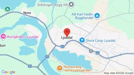 Industrilokaler att hyra i Ljusdal - Bild från Google Street View