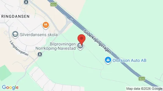 Industrilokaler att hyra i Norrköping - kort over placeringen