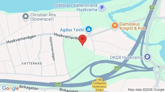 Industrilokaler att hyra i Jönköping - kort over placeringen