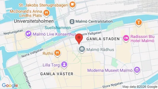 Industrilokaler att hyra i Malmö Centrum - kort over placeringen