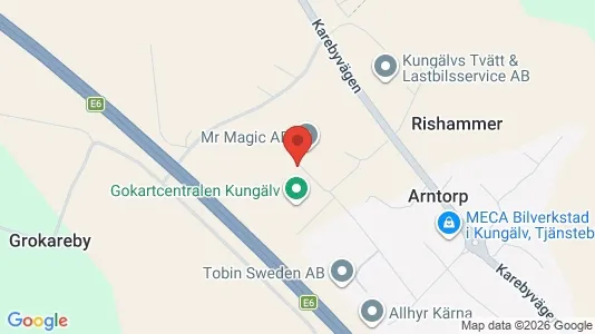 Industrilokaler att hyra i Kungälv - Bild från Google Street View