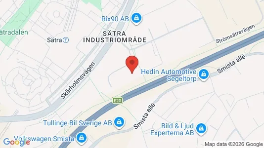 Industrilokaler att hyra i Söderort - kort over placeringen