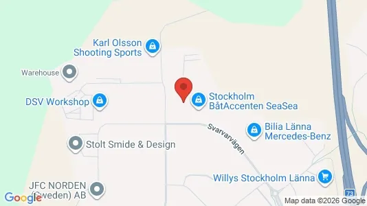 Industrilokaler att hyra i Huddinge - kort over placeringen