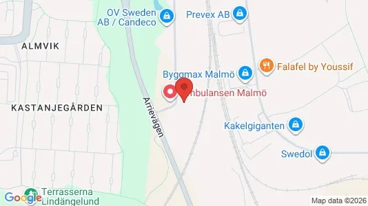 Industrilokaler att hyra i Fosie - Bild från Google Street View