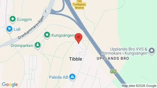 Industrilokaler att hyra i Upplands-Bro - kort over placeringen