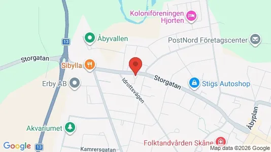 Industrilokaler att hyra i Klippan - kort over placeringen