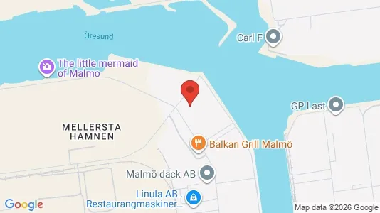 Industrilokaler att hyra i Malmö Centrum - kort over placeringen