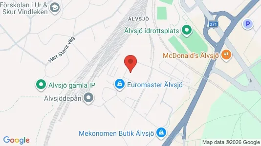 Industrilokaler att hyra i Söderort - kort over placeringen