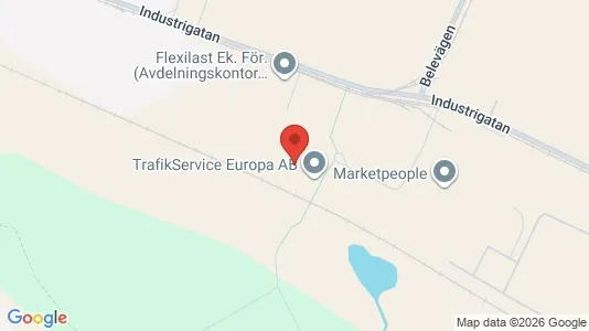 Industrilokaler att hyra i Hässleholm - kort over placeringen