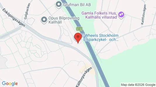 Industrilokaler att hyra i Järfälla - kort over placeringen