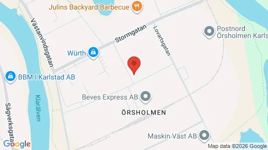 Industrilokaler att hyra i Karlstad - Bild från Google Street View