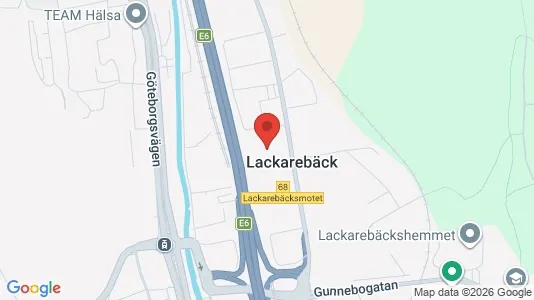 Industrilokaler att hyra i Mölndal - kort over placeringen