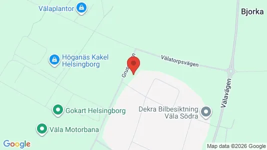 Industrilokaler att hyra i Helsingborg - kort over placeringen