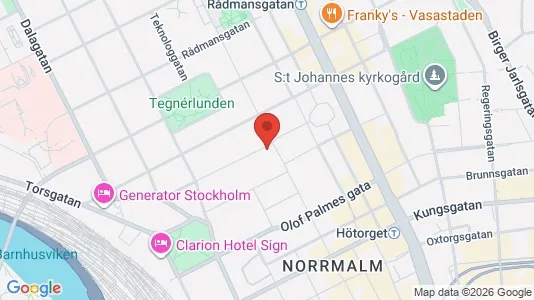 Industrilokaler att hyra i Stockholm Innerstad - kort over placeringen