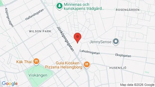 Industrilokaler att hyra i Helsingborg - kort over placeringen