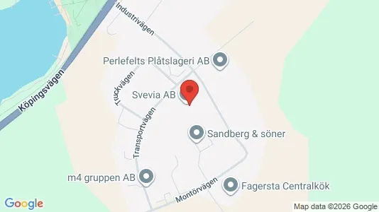 Industrilokaler att hyra i Fagersta - kort over placeringen