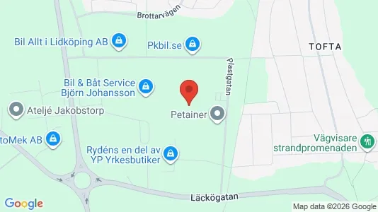 Industrilokaler att hyra i Lidköping - Bild från Google Street View