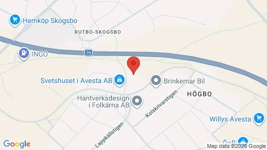 Industrilokaler att hyra i Avesta - Bild från Google Street View