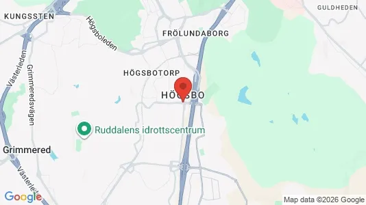 Industrilokaler att hyra i Askim-Frölunda-Högsbo - kort over placeringen