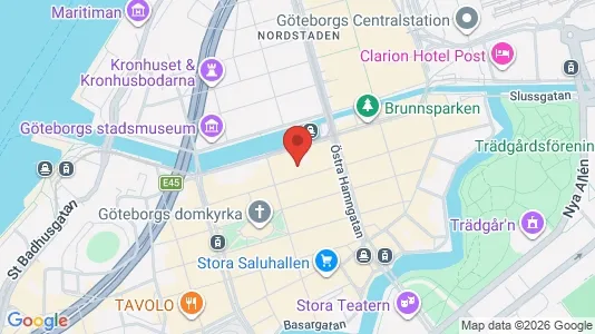 Industrilokaler att hyra i Göteborg Centrum - kort over placeringen