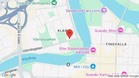 Industrilokaler att hyra i Karlstad - kort over placeringen