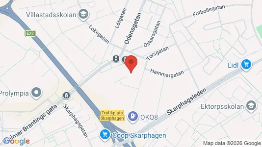 Industrilokaler att hyra i Norrköping - kort over placeringen