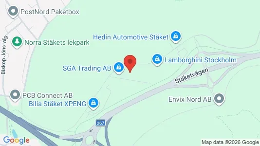 Industrilokaler att hyra i Järfälla - kort over placeringen