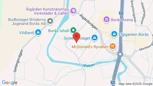 Industrilokaler att hyra i Borås - kort over placeringen