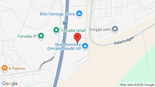 Industrilokaler att hyra i Haninge - kort over placeringen